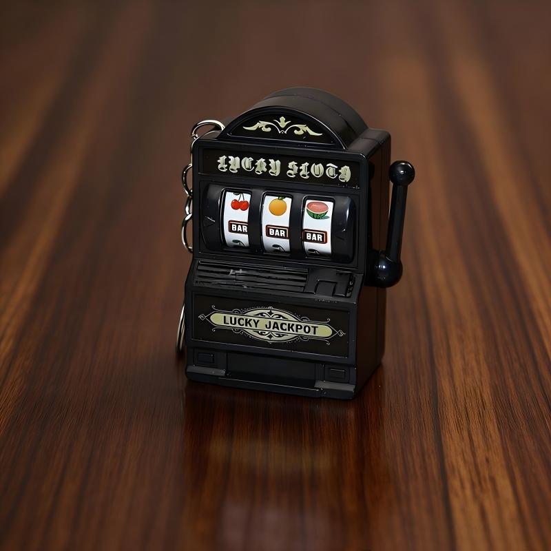 【F】Mini Slot Machine Key Chain - Arcade Game Jackpot recension och pris